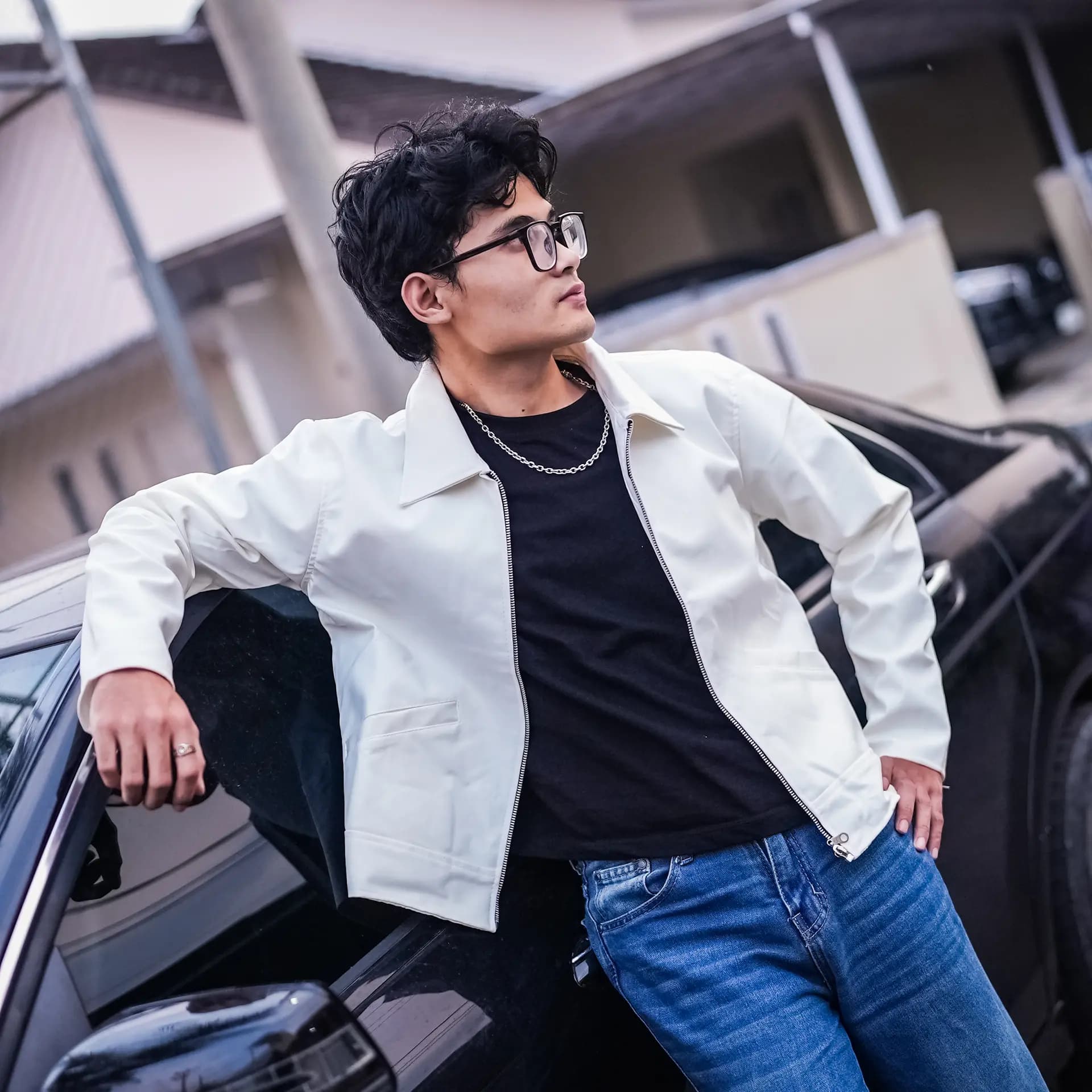 Memperkenalkan Durarylion Boxy PU Leather Jacket